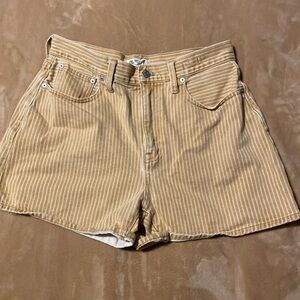 Madewell Striped Denim Shorts 29